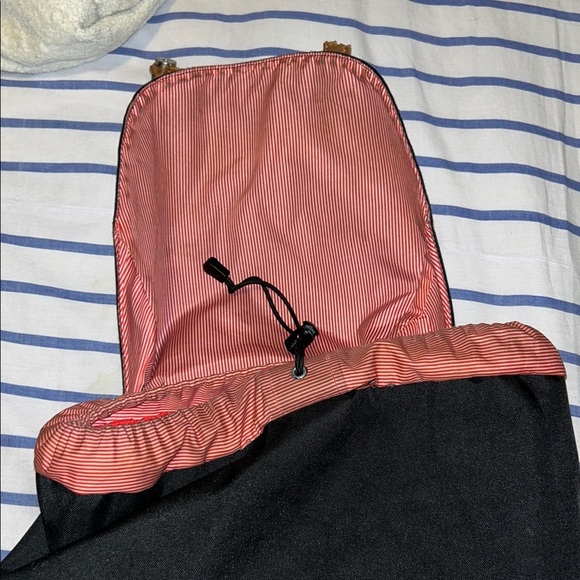 Herschel Supply Company Black Backpack with Tan Straps - Picture 6 of 8